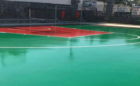 贺州篮球场翻新地面